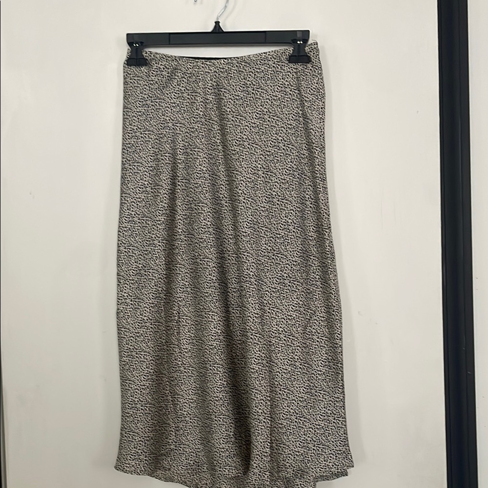 Leopard Print Midi Skirt